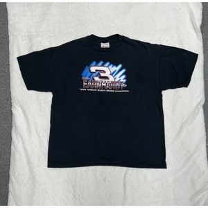 Vintage Dale Earnhardt Jr 1998 Busch Series Champion T-Shirt XL Two Sided NASCAR